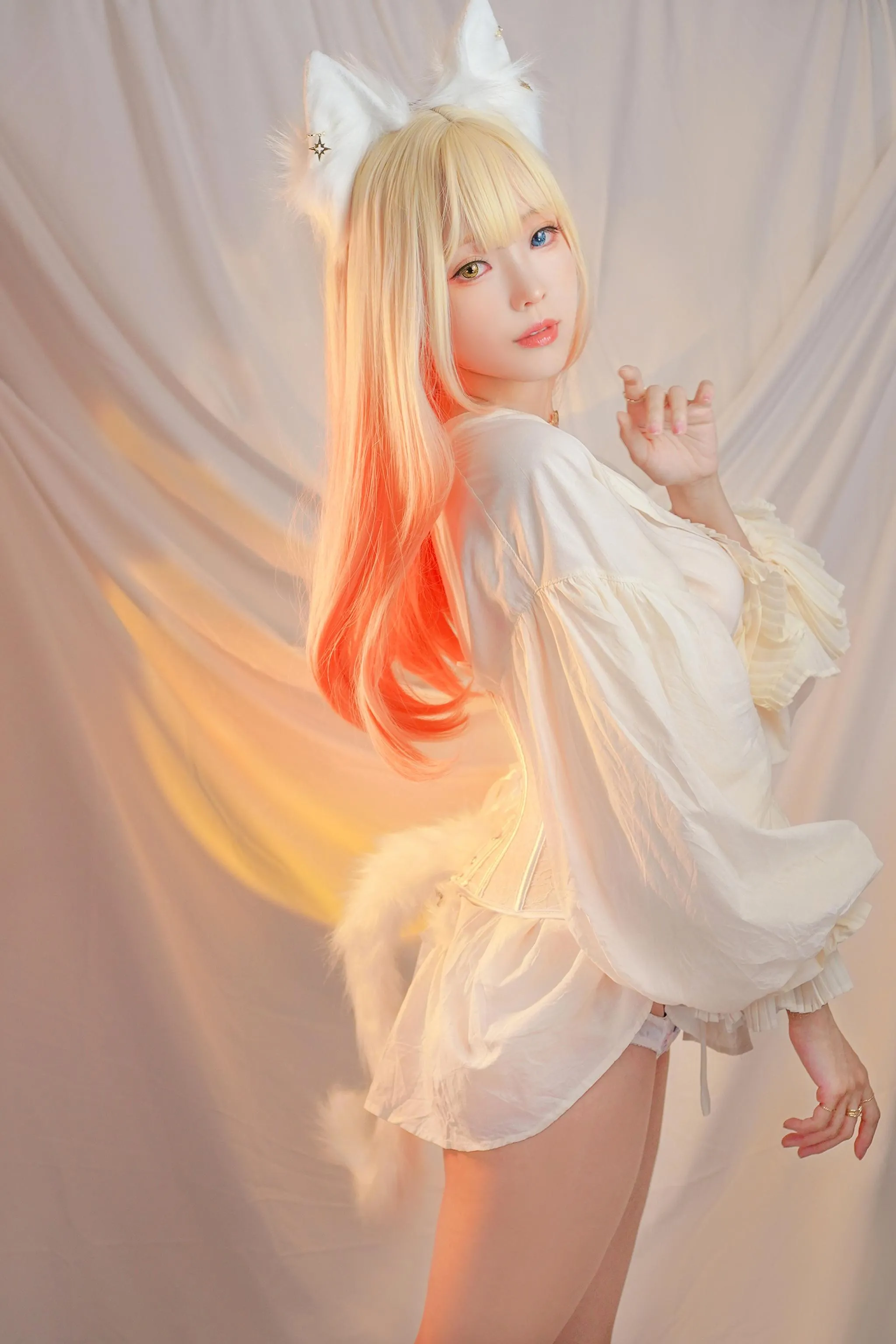ElyEE子 – NO.77 Original Witch  Cat魔女與貓-Odd-eyed cat __ [41P]插图2